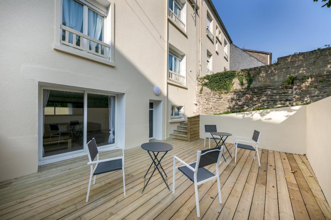 La Belle Poule : Chambre spacieuse avec sdb privative, cuisine et salon partagés, terrasse, proche facs et centre Brest Exterior foto